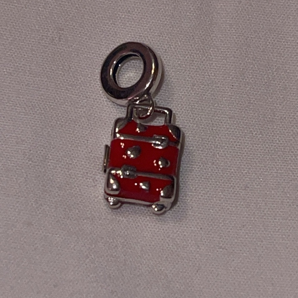 Pandora S.925 Red Suitcase Charm Pendant - Picture 8 of 8